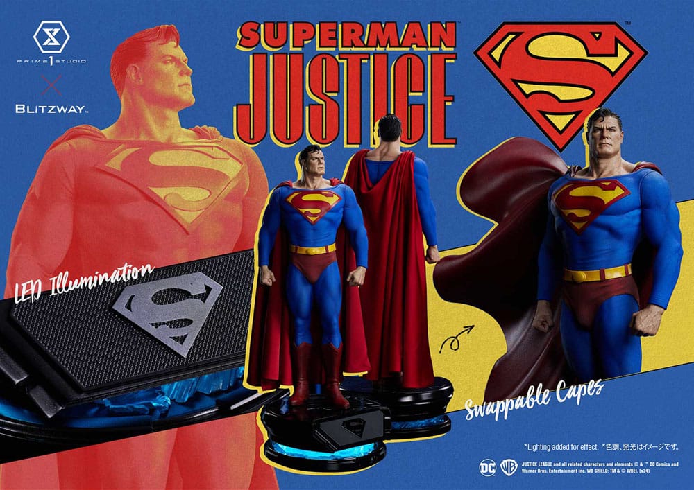 DC COMICS – Statuette 1/4 Premium Masterline Series Superman Justice Comics 57 cm – Image 4